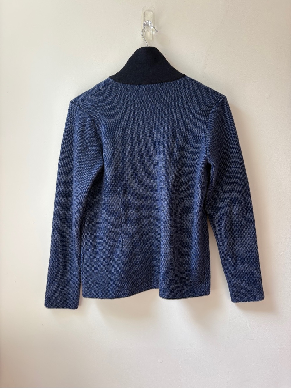 NWT Made in Italy Wool blend Navy Cardigan - Picture 8 of 10